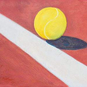 Tennis ball inside out