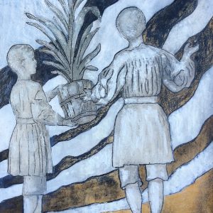 Children with flowers
