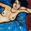 Nude on a blue bed 5