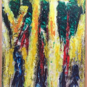 Abstract Yellow Blue Green