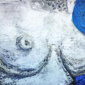 Torso woman in blue