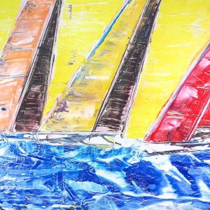 Sail boats in Yellow