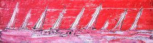 sail boats in red