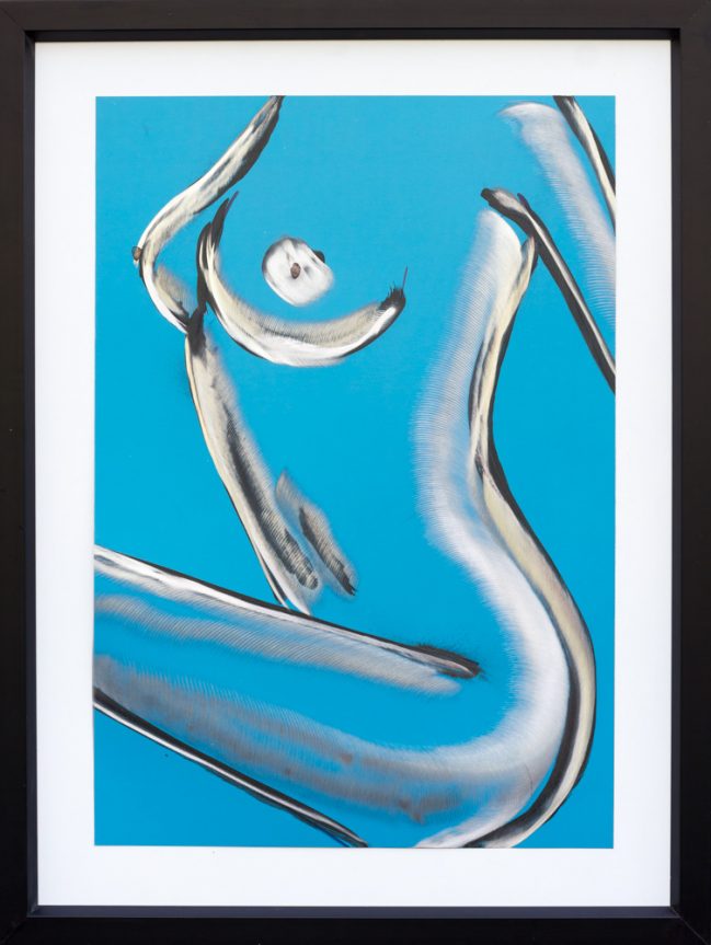 Alluminio smalto e graffito Woman I 59 x 79cm . Buy art.