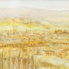 Florence landscape monochrome yellow 2