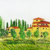 tuscany country town, iguarnieri art, contemporary art in florence