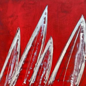 silver sails in red
