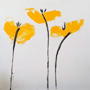 Yellow Poppies 48 x 48