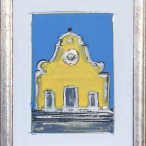 santo spirito blu e giallo graffito 60 x 80 cc