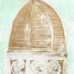Title of the painting: Florence Dome green essence Fresco painting on wood with finishing touches Dimension: 80 x 123 cm. | 31,5 x 48,4 inch.
