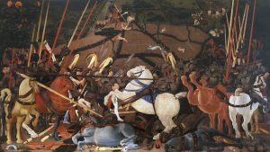 Battaglia di San Romano Uffizi Firenze 4