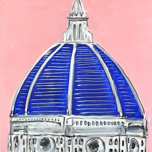 Blu Dome in Pink Sky