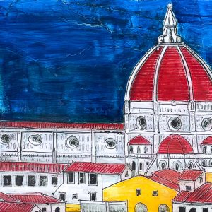 Florence Landscape in blue