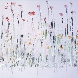 Giardino fiorito landscape in rosa
