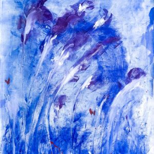 Flowers in purple blue