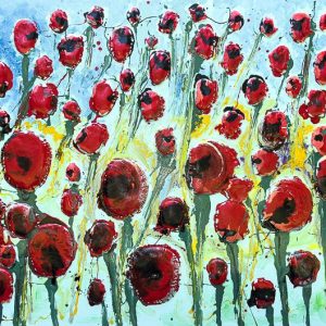 Textured Poppies