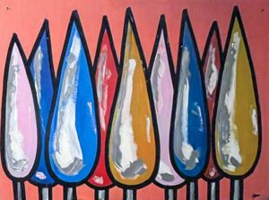 Cypresses multicolor