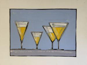 Graffito Glasses in Yellow