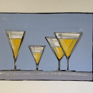 Graffito Glasses in Yellow