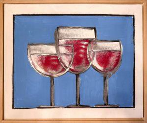 Set of three glasses