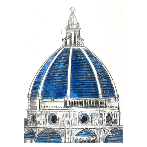 Florence Classic Dome (blue)