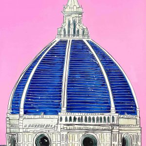 Florence Blue Dome in Pink